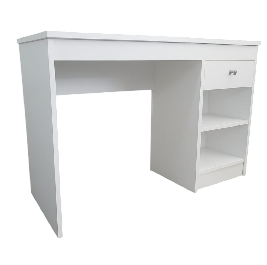 Escritorio con cajón blanco